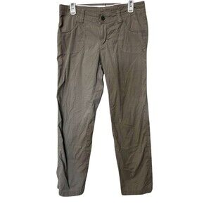 Kuhl Hiking Capri Pants Womens Size 10 Straight Roll Up Beige Outdoors Trail